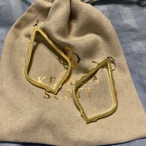 Kendra Scott gold earrings